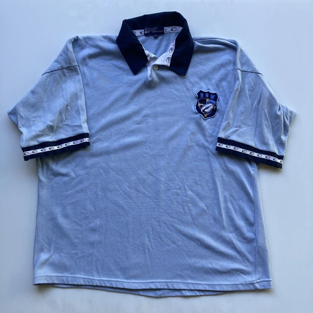 Vintage NSWRL State Blues Jersey Short Sleeve Mens Size XXL Trimax Sportswear