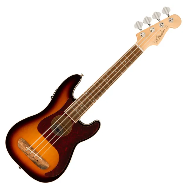 Fender Fullerton Precision Bass Uke Walnut Fingerboard Tortoiseshell Pickguard