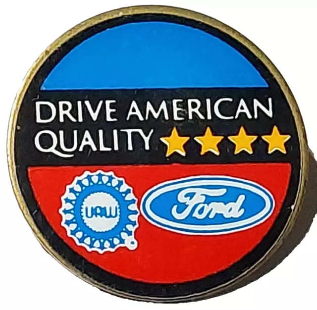 UAW/Ford Motors Drive American Quality Lapel Pin