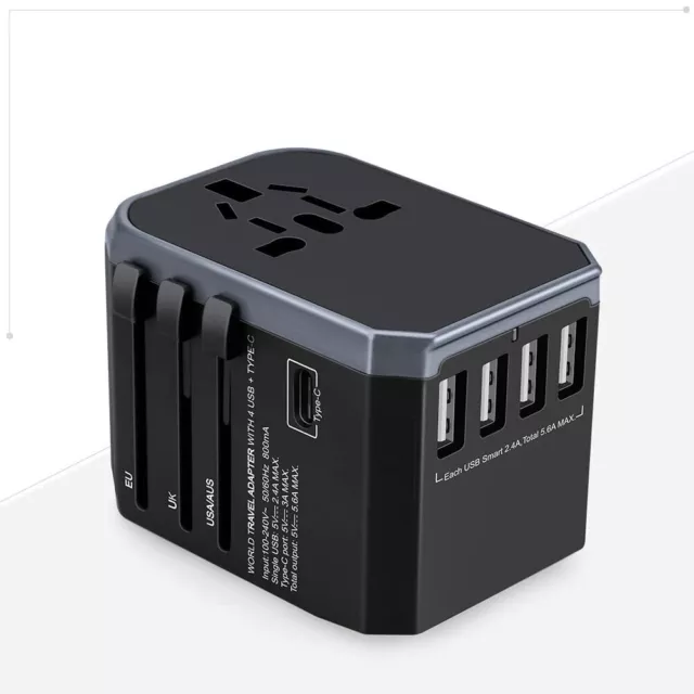 International Universal Travel Adapter, All-in-One Global AC Charger Socket. ...