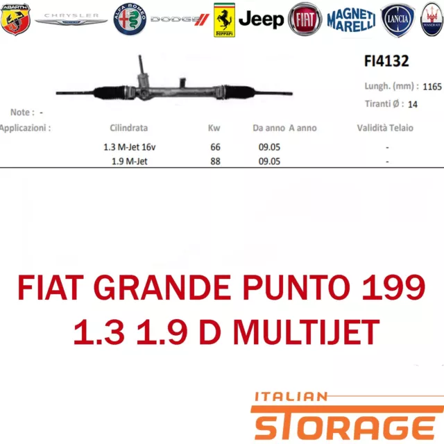 Fiat Grande Punto 199 1.3 1.9 D Multijet Scatola Guida Revisionata Fi4132