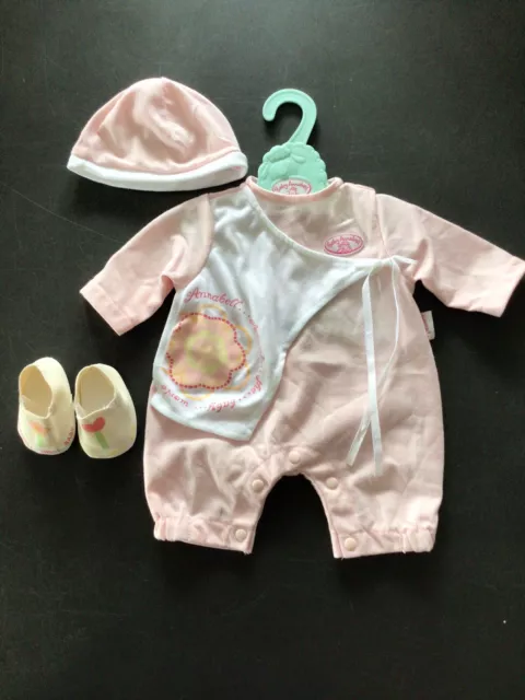 Genuine “Baby Annabell” Pink Romper Set With Hat & Shoes - New!!!