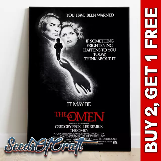 The Omen 1 (1976) Horror Movie Posters | Film Poster | Premium Movie Poster