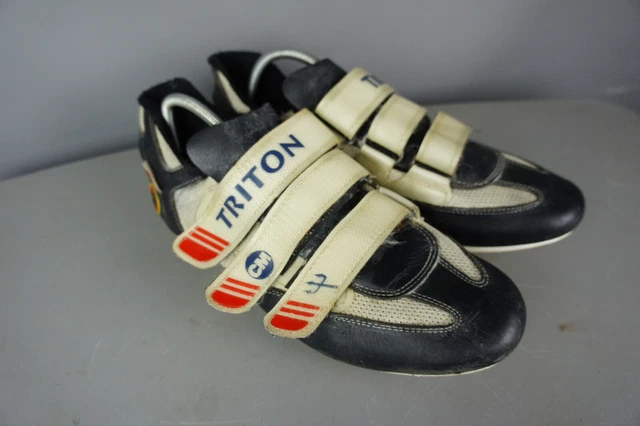 Claude Massi - Size 43 - Vintage SPD+SL Road Cycling Shoes 1990s 2/3-Bolt Retro