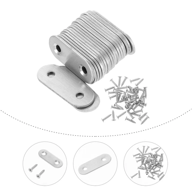 22 Pcs Entretoises Plates Connecteur D'angle Porte-étagère Feuilles De Fer