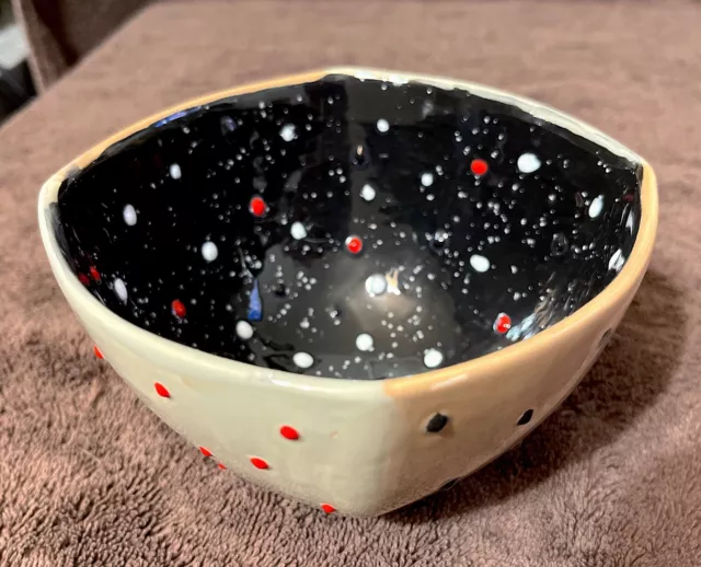 Rare signed and ornately decorated bowl. Very unique. One of a kind.