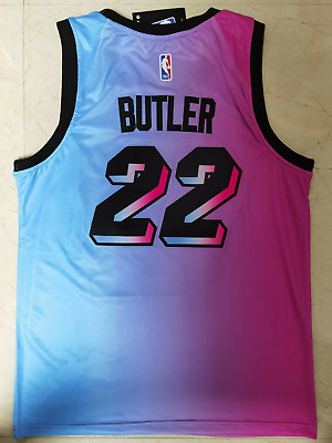 atmungsaktiv und verschleißfestes Korb T-Shirt for Fan QXFNS Basketball-T-Shirt for männliche Miami # 22 Butler Bestickt 