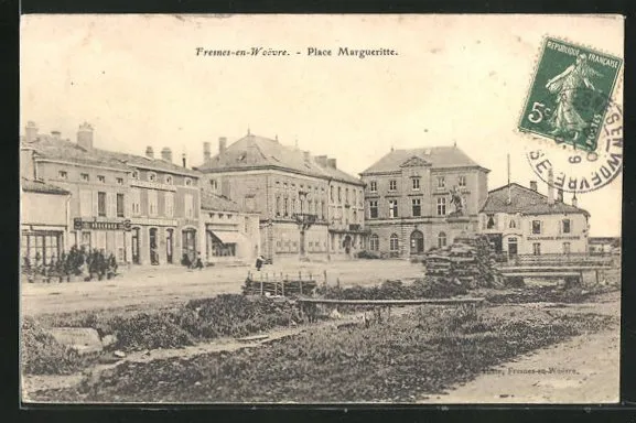 CPA Fresnes-en-Woevre, Place Margueritte 1907