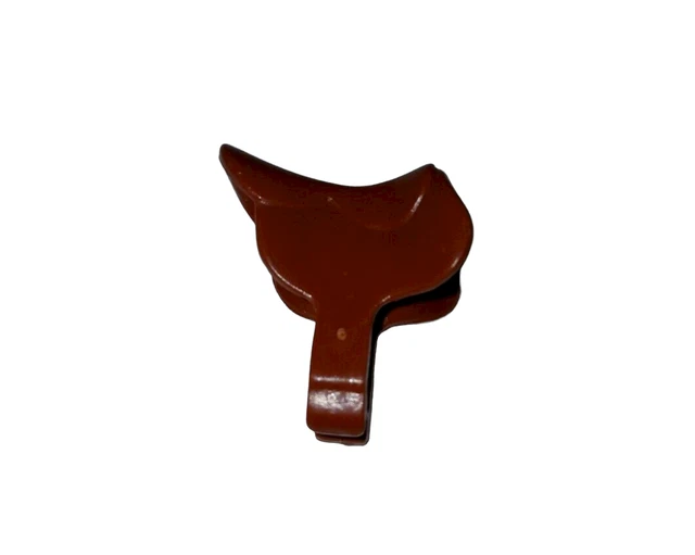 Playmobil Brown Plastic English Brown Cowboy Saddle Accessory 3801 1988 Geobra