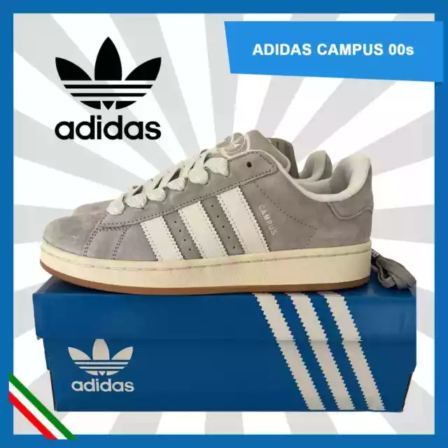 Adidas Campus 00S Grigie Grigio Grey Gum Scarpe Sneakers Uomo Donna Nuove