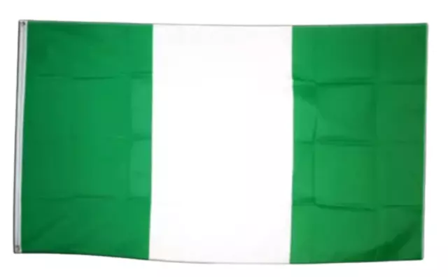 Nigeria Flag 5 x 3 FT - 100% Polyester With Eyelets - Africa