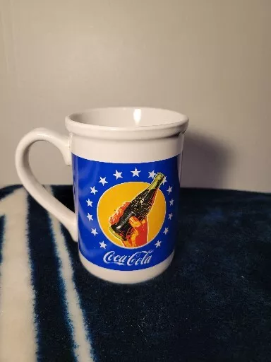 Vintage Gibson Coca Cola American Flag Stars and Stripes 14oz Coffee  Mug