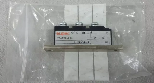 Eupec Powerblock Standard Diode Puissance Modules DD104N14K-K, G17V2