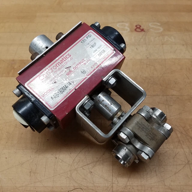 Contromatics PAS-180M4-14 Actuator Valve, 125 PSI, 180°F - USED