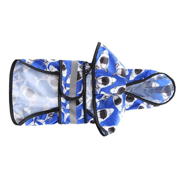 Dog Wet Weather Gear Dog Raincoat Packable Jacket Reflective Strip