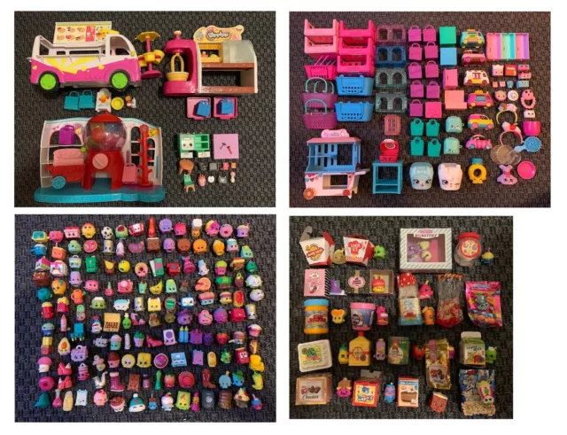 Très gros lot de Shopkins - Personnages et accessoires - Etat neuf