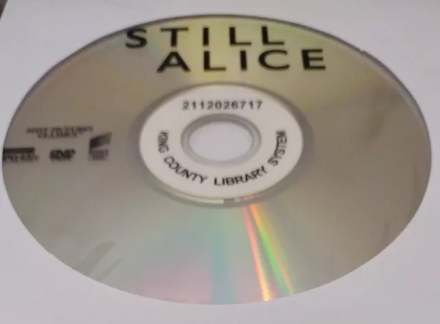 Still Alice (DVD disc only, 2014) julianne moore, alec baldwin, kristen stewart