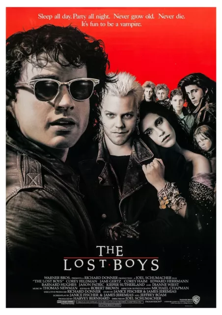 The Lost Boys Classic 80's Horror Movie Poster Reproduction Print Corey Haim 2