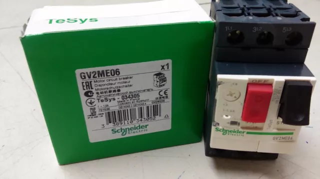 Schneider Electric GV2ME06 Motor Circuit Breaker 1-1.6A  TeSys 034305