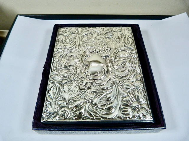 1990 - John Bull Ltd - Hallmarked - Solid Silver Mounted - Address Book