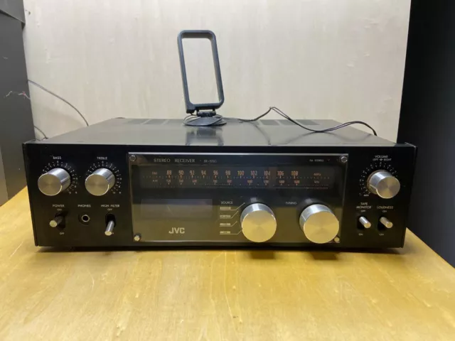 JVC JR-S50 Stereo Receiver Amplifier Tuner Reparaturbedürftig • Video dabei