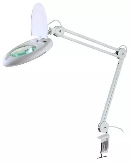 LED Lupenleuchte 5 Dioptrien Arbeitsleuchte Lupenlampe Lupe Kaltlicht mit 80 LED