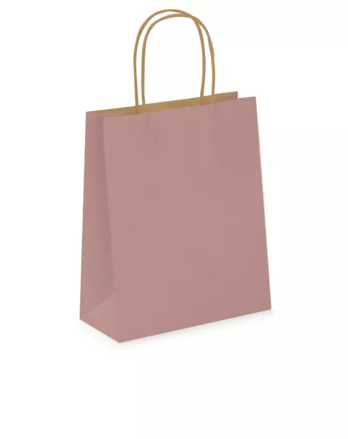 Coloured Paper Party Bags Gift Bag With Handles Birthday Loot Bag Recyclable