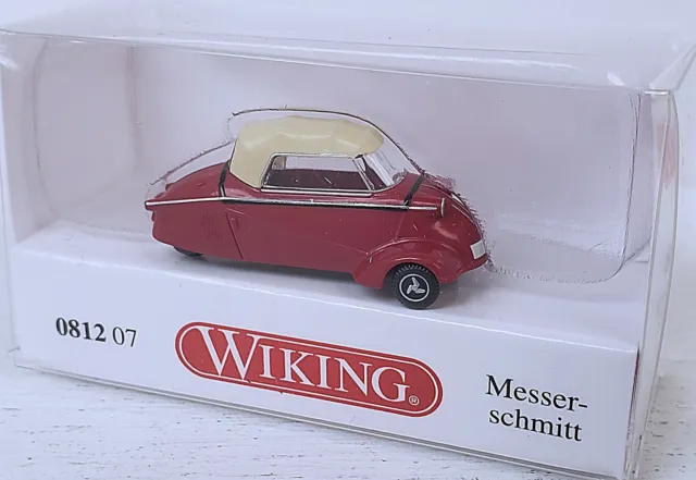 Wiking NEW HO 1/87 Scale Classic 1956-64 era Messerschmitt KR201 Automobile Red