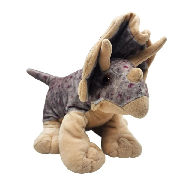 WILD REPUBLIC TRICERATOPS Dinosaur Stuffed Animal Plush Toy Gift 12