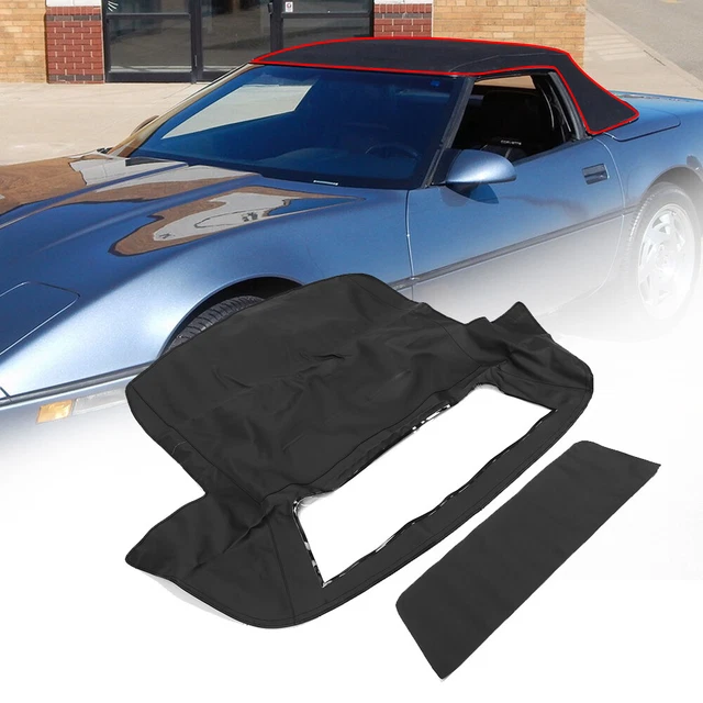 For Chevy Corvette 86-93 Convertible Soft Top W/ Plastic Window Sailcloth Vinyl