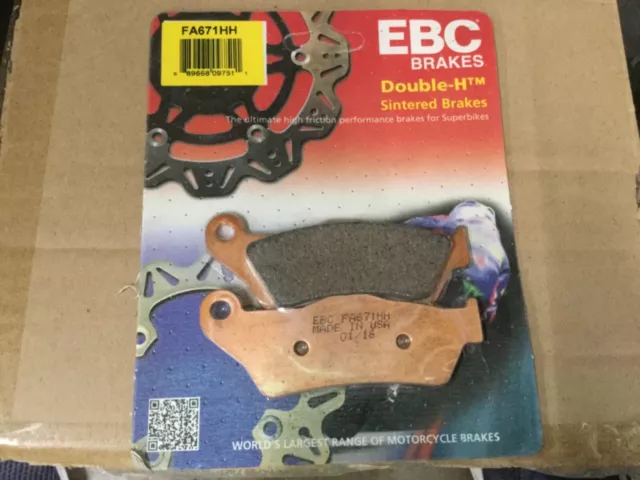 EBC Double-H HH Sintered Superbike Brake Pads / One Pair (FA671HH)