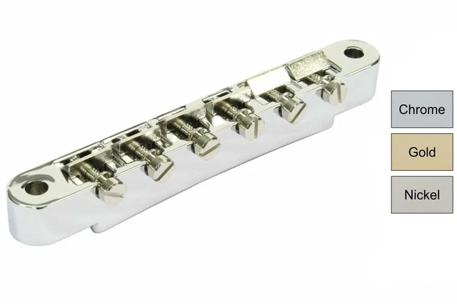 Cordiera Stop Tailpiece Gotoh Nichel Per Chitarra Gibson Les Paul SG ES – Giappone