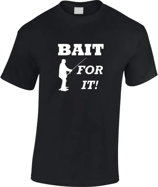 T-shirt pesca bambini Bait For It maglietta bambino divertente giovane pescatore regalo di Natale 2