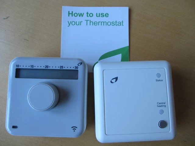 BRITISH GAS WIRELESS thermostat Model WL2 plus receiver Model BR2 £10.50 -  PicClick UK