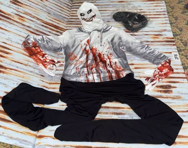 🎃Spirit Halloween Store Jeff The Killer 1 Pc. Jumpsuit XL Adult Size  Costume!