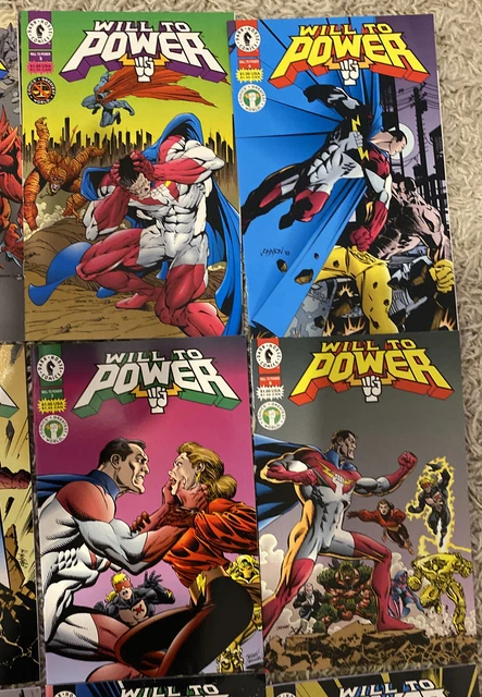 Will To Power #1 - #12 Complete Set Dark Horse Comics 1994 Sent In Cboard Mailer 3