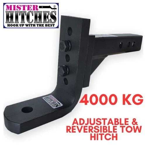 MISTER HITCHES Adjustable Tow Hitch 4000Kg 12 Stage Ball Mount