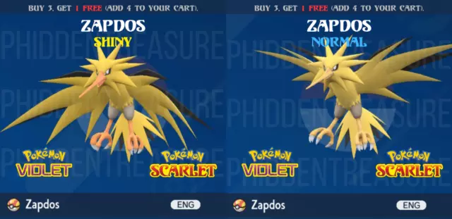 Zapdos Shiny 6Ivs - Pokémon Let's Go Pikachu E Eevee - Others - DFG