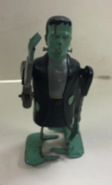 VINTAGE RARE MECHANICAL Marx Wind Up Frankenstein Tinplate Toy ...