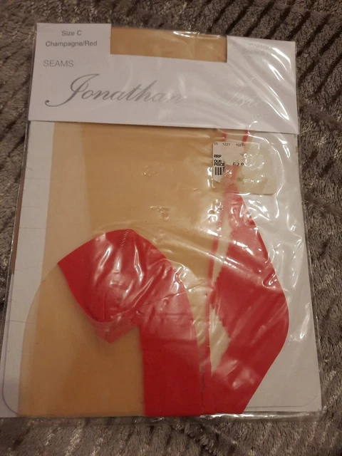 Jonathan Aston Fully Figured Stockings Contrast Seam And Heel