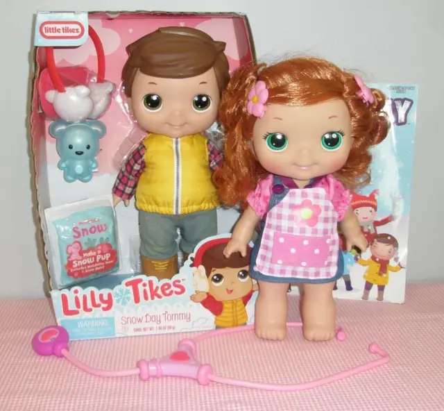 Adorable All Vinyl Lilly and Tommy Tikes Dolls for Play by little tikes