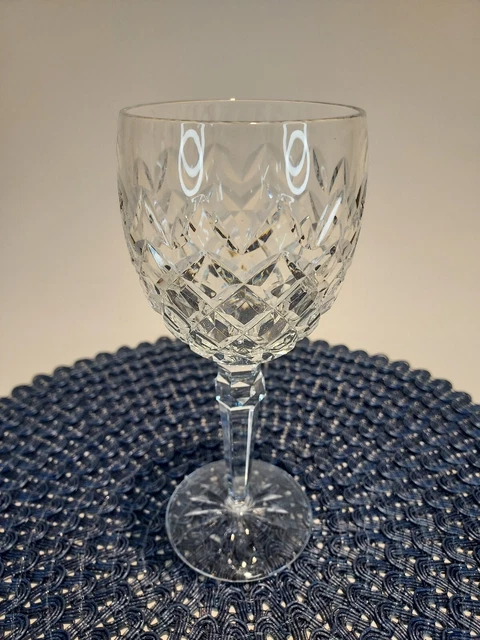 Vintage Waterford POWERSCOURT Lead Crystal GOBLET Wine Glass Water RETIRED