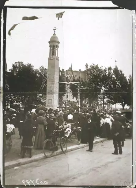 Unveiling Memorial To Pilgrim Fathers Southampton England 1910s OLD PHOTO