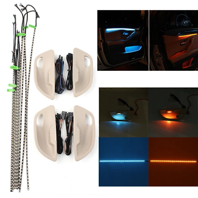 Strisce luminose porta LED ambiente interni auto doppio colore adatte per BMW Serie 5 F10/F11