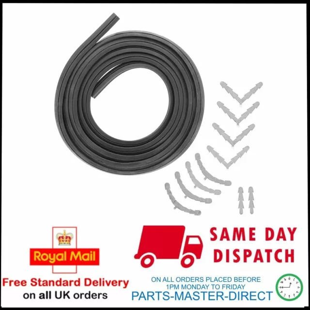 Universal 3 & 4 Sided Oven Cooker Rubber Door Seal Gasket Kit With Clips