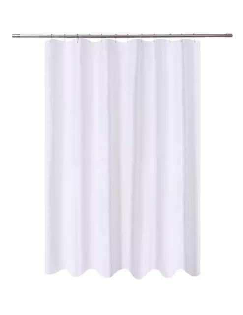 Revestimiento de cortina de ducha de tela extra largo 72 x 84 pulgadas con 2 imanes inferiores,...