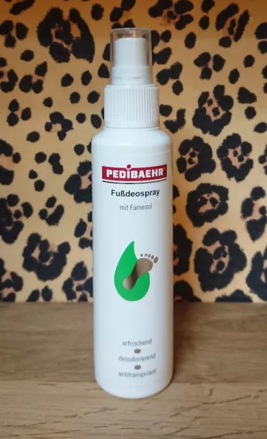 PEDIBAEHR Fußdeospray mit Farnesol 100 ml stoppt Fußgeruch, nie mehr Schweißfüße