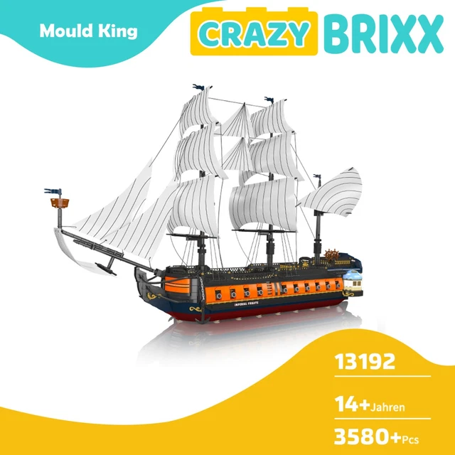 Mould King 13192 Fregata Imperiale 3580+ Pezzi Nave Mattoncini MOC