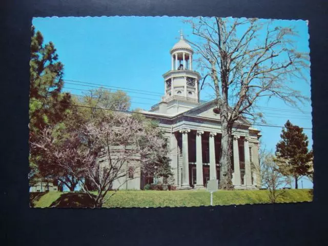 Railfans2 129) Postcard, Vicksburg Mississippi, The Old Warren County Courthouse