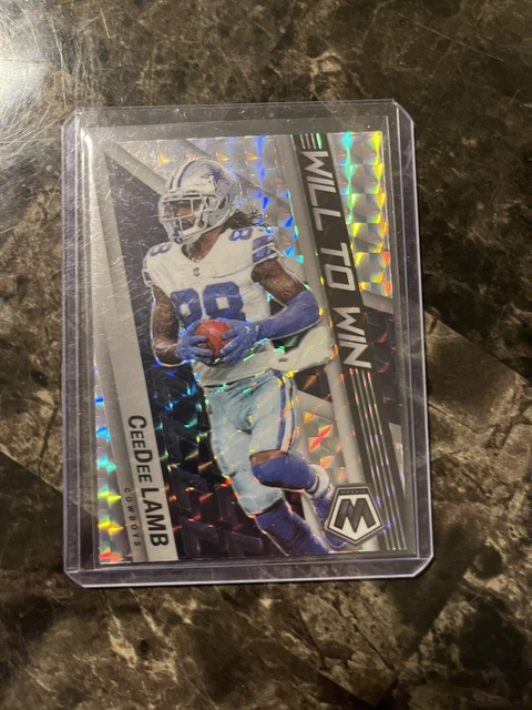 2022 PANINI MOSAIC Will to Win Silver Prizm CeeDee LAMB #WW-18 Dallas Cowboys